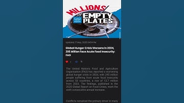 Global Hunger Index📈