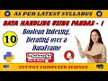 10 - Data Handling Using Pandas - I || Boolean Indexing || Iterating over a DataFrame