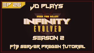 FTB Server Map Pregen Tutorial - FTB Infinity Evolved Expert Let's Play E.26