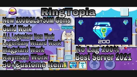 ✅New Free 200BGLS+50GEMS✅|Growtopia Private Server|RingTopia
