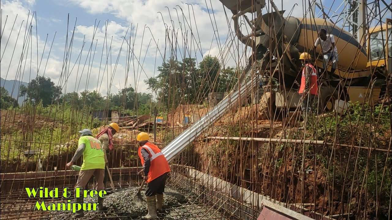 Self Loading Concrete Mixture Truck - Working Procedure | Construction of Water Tank - 22000 litres