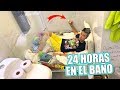 24 HORAS en el BAÑO (me GRABO DURMIENDO, Salen Fantasmas, Rayo la Pared y Más) - Ami Rodriguez