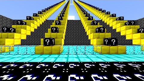 LUCKY BLACK BLOCKS STAIRCASE MOD CHALLENGE - MINECRAFT MODDED MINI-GAME!