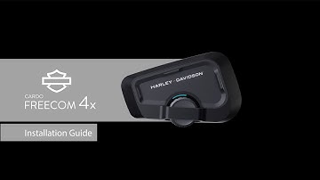 Harley-Davidson Cardo Freecom 4x Bluetooth Headset Installation Guide
