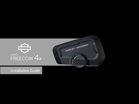 Harley-Davidson Cardo Freecom 4x Bluetooth Headset Installation Guide