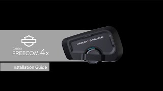 Harley-Davidson Cardo Freecom 4X Bluetooth Headset Installation Guide