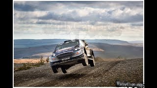 WRC Wales Rally GB 2017 - Highlights (Full sound HD) Mud, jumps and drifting!!