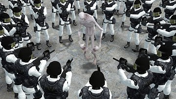 OLD SCP-096 VS 100 SCP GUARD!! Garrys Mod Sandbox