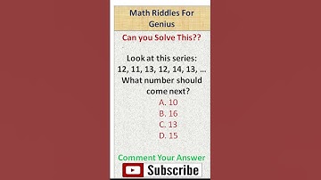 Math riddles - logical reasoning #1-- number series #iqtest #logicalreasoning#trending#mathpuzzle