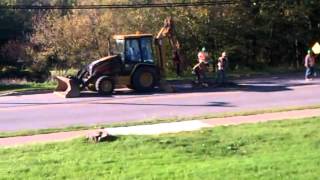 Digging with cat 420E