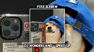 DJ WONDERLAND - SPEED UP