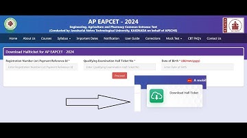 AP EAMCET 2024 Hall Ticket Live Updates: AP EAPCET admit card link today at cets.apsche.ap.gov.in