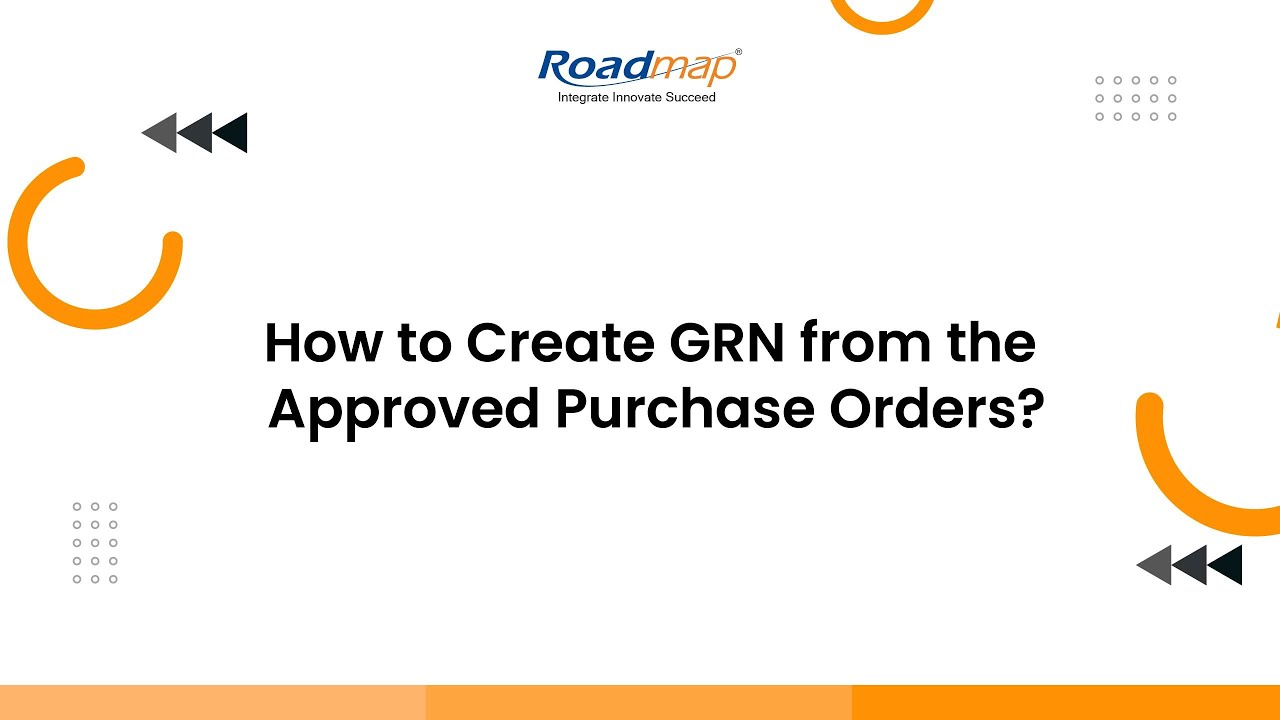 How to create GRN from the approved Purchase Orders? - YouTube