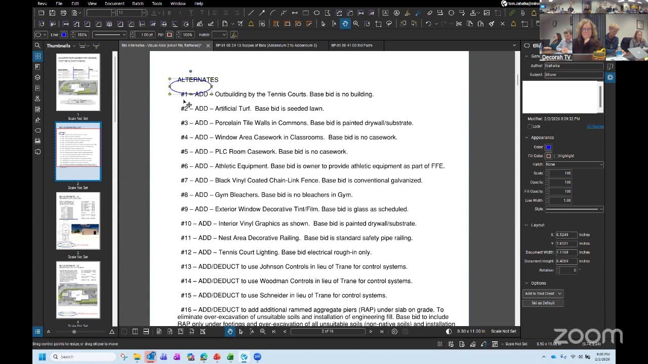 Decorah CSD School Board Sp. Meeting - Review Bid Results with Miron & Emergent