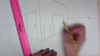 Adding Doors and Windows to a 2 Point Perspective Building