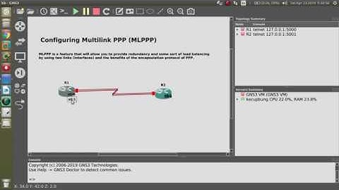Configuring Multilink PPP (MLPPP) Cisco di GNS3