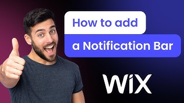 How to add a Notification Bar to Wix