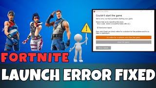 Fortnite Launch Error - Couldnt start game error code: 30005 - Easy anti cheat error fixed 2023✅