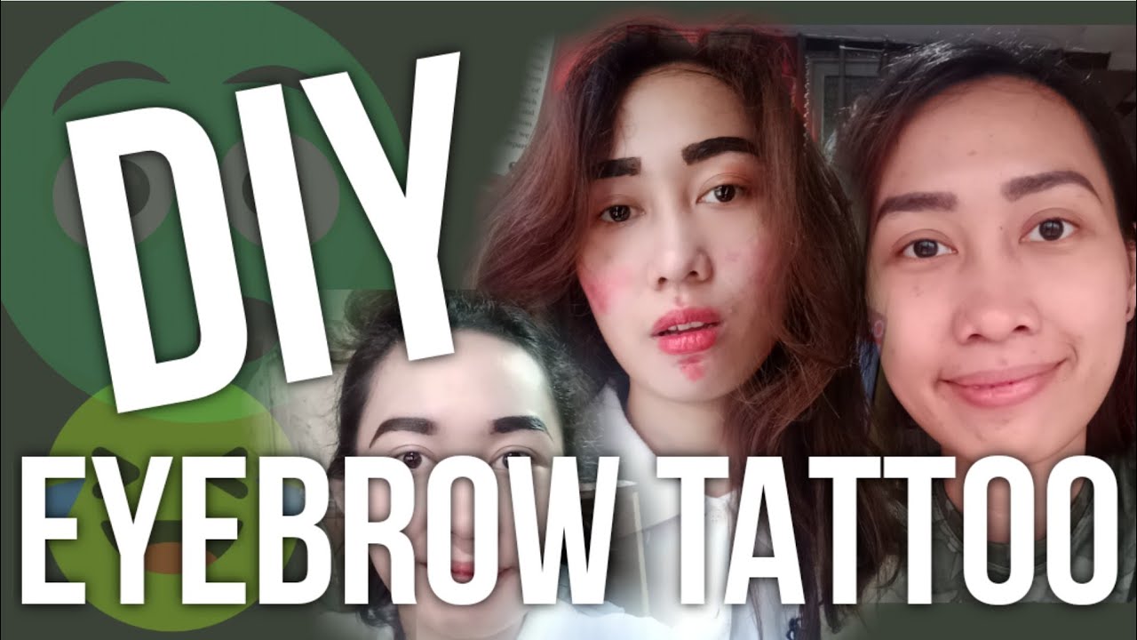 DIY EYEBROW TATTOO YouTube