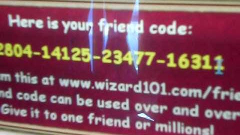 wizard 101 friend code