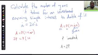 03   Abstract simple interest question example 2
