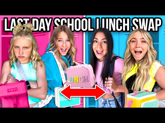 LAST DAY of SCHOOL LUNCH! *10 KiDS SWAP DIETS!* class=