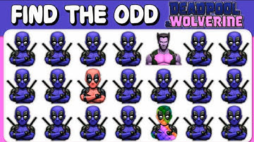 DEADPOOL & WOLVERINE Movie Edition | FIND THE ODD ONE OUT EMOJI_FIND🔥💐