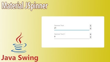 Java Swing - Custom Material JSpinner