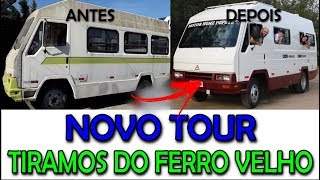 Novo TOUR DO MOTORHOME FEITO EM CASA - MOTORHOME PEQUENO E FUNCIONAL