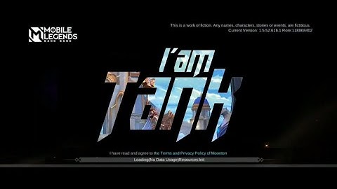 LOADING SCREEN MLBB TERBARU 2022 | USER TANK