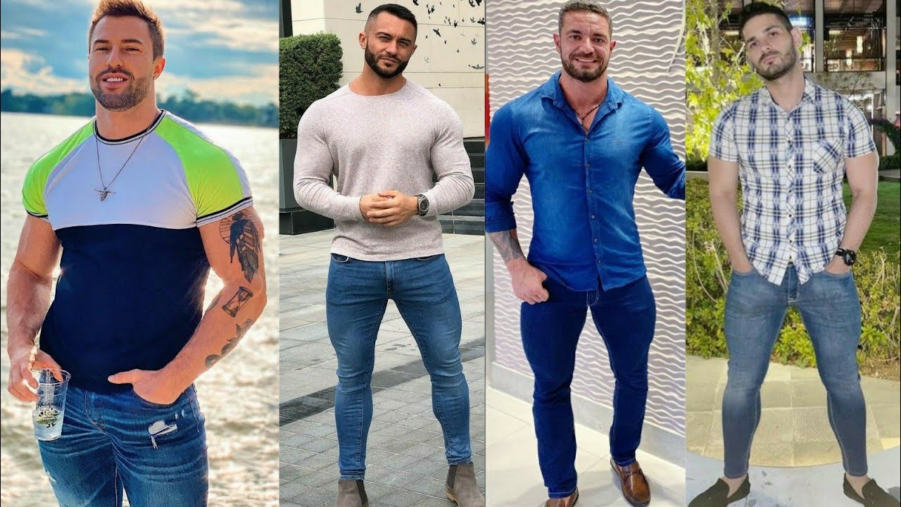 Amazing Muscle Jean's Pant Outfit Ideas | Men Jean's Outfit Style 2021 | 