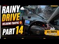 Rainy POV City Drive Part 14 🌧️ | Relaxing Traffic & Real Driving Experience