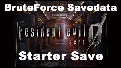 [PS3] Resident Evil Zero - Rocket Launcher & Handgun Max Ammo/Max Ribbon Save+Save Editor