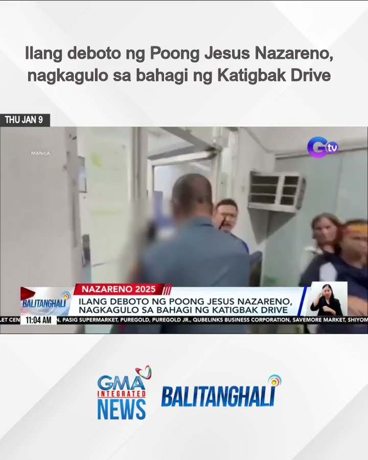 Ilang deboto ng Poong Jesus Nazareno, nagkagulo sa bahagi ng Katigbak Drive | Balitanghali