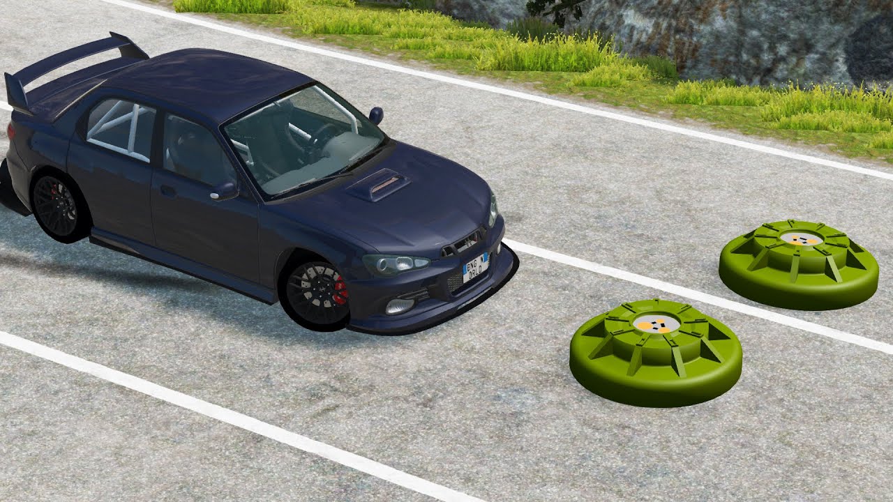 Cars vs Mines - BeamNG Drive - 🔥💣🔥 BeamNG World