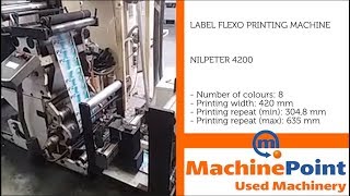 NILPETER 4200 Used LABEL FLEXO PRINTING MACHINES MachinePoint