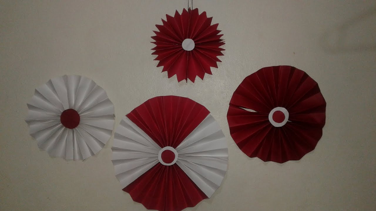 ROSETONES DE PAPEL / Flores de abanico / Flores de acordeón YouTube