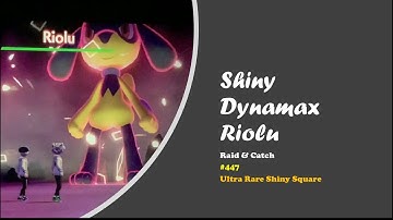 Pokémon Shield - Shiny Dynamax Riolu Raid & Catch