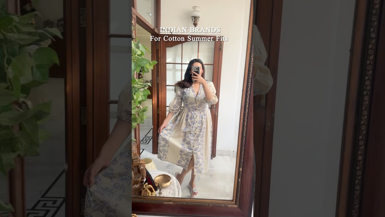 indian brands for cotton dresses Nunes Printed Cotton Dress