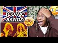 AMERICAN REACTS TO BRITAINS GREATEST BANDS OF ALL TIME! 🤯