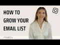 How To Start An Email List For Beginners | Start And Grow Your Email List From 0 With Social Media