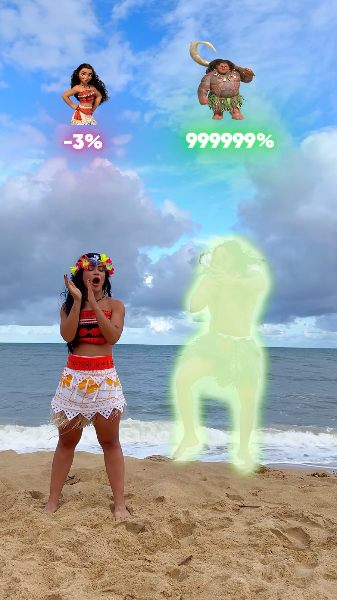 MOANA sempre pega a minha energia.​⁠@mayca.brasil #dancer #trend #funny #short #shorts