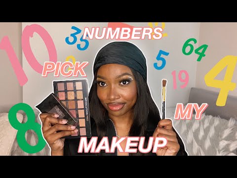 RANDOM NUMBERS PICK MY MAKEUP CHALLENGE!