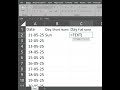 Convert Date to Day Name in Excel in Seconds! 🔥 #excelshorts #learnexcel #exceltips