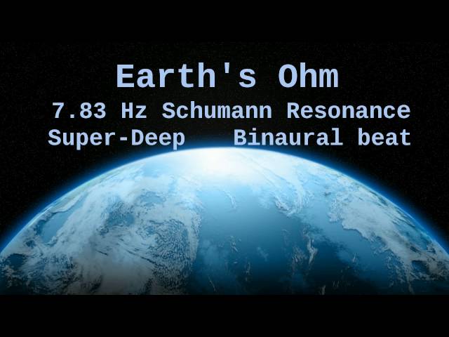 Earth's Ohm, 7.83 Hz Deep Theta Binaural Beat ( Schumann Resonance for 12 Hours ) class=