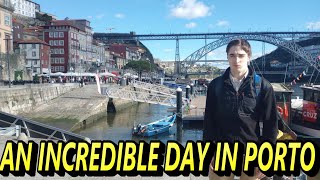 #40 AN INCREDIBLE DAY IN PORTO PORTUGAL. The Douro, Bridge, Street Musicians, Food and FUN . . .