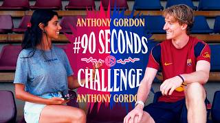 Download Lagu ANTHONY GORDON TAKES THE 90 SECONDS CHALLENGE | FC BARCELONA 🔵🔴