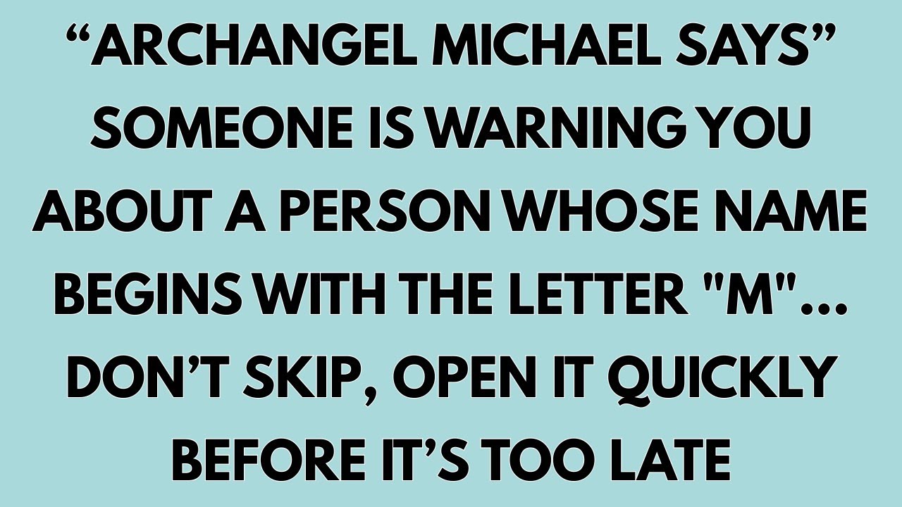🧾TODAY, SOMEONE IS WARNING YOU ABOUT A PERSON WHOSE NAME BEGINS WITH THE LETTER 