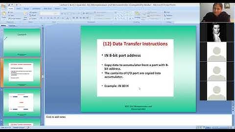 Lecture 5 -KEC 502 Microprocessor and Microcontroller by Dr. Shahanaz Ayub