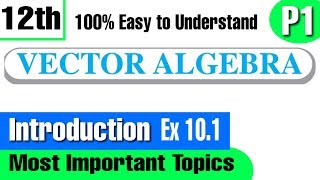 Vector Algebra Class 12 (Introduction)  Part 1 NCERT